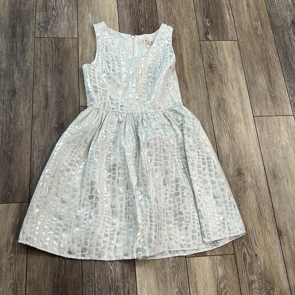 Mac+Jac White and silver dress